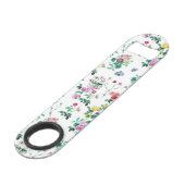 Light Floral Pattern Speed Flessenopener (Voorkant Gekanteld)