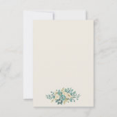 Light Formal Floral Response Kaart (Achterkant)