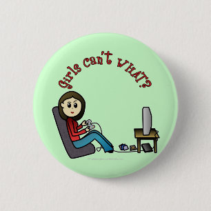 Light Gamer Girl Ronde Button 5,7 Cm