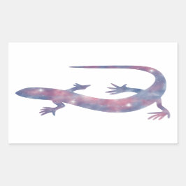 Light Gecko Starscape-Sticker Rechthoekige Sticker