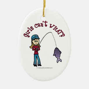 Light Gevist Girl Keramisch Ornament