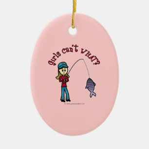Light Gevist Girl Keramisch Ornament