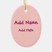 Light Gevist Girl Keramisch Ornament (Achterkant)