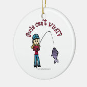 Light Gevist Girl Keramisch Ornament (Links)