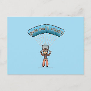Light Girl Sky Diver Briefkaart