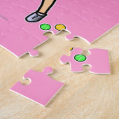 Light Girl Tennis-speler Legpuzzel (Zijkant)