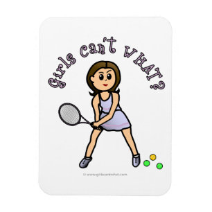 Light Girl Tennis-speler Magneet