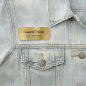 Light Gold Ombre Metallic Style-Folie Naamplaatje (In situ)