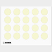 Light Goldenrod Yellow Ronde Sticker (Vel)