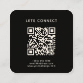 Light gray camera lens photography  vierkante visitekaartje (Achterkant)