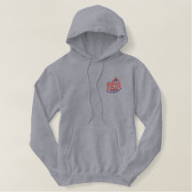 Light Gray Embroidered Women's Hoodie