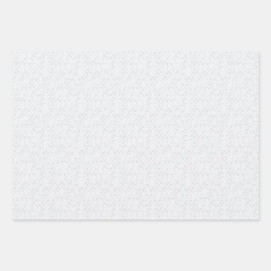 Light Gray Geometric Floral |Modern Summer Pattern Inpakpapier Vel (Voorkant)