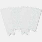 Light Gray Geometric Floral Pattern Bedankdoosjes (Ongevouwen)