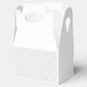 Light Gray Geometric Floral Pattern Bedankdoosjes (Geopend)