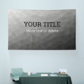 Light gray geometric mesh Triangle custom text Spandoek (Beurs)