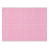 Light Green Cell Pattern Pink Checkered Plaid. Tafelkleed (Voorkant (Horizontaal))