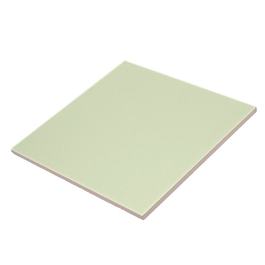 Light Green Ceramic Tile Tegeltje (Zijkant)