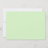Light Green Chalkboard-Baby shower Kaart (Achterkant)