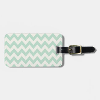 Light Green Chevron Bagagelabel