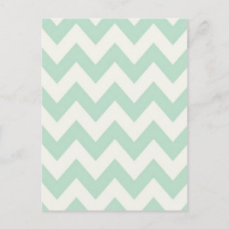Light Green Chevron Briefkaart