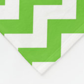 Light Green Chevron Fleece Deken (Hoek)