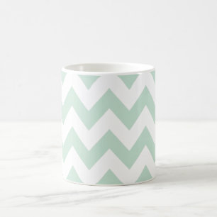 Light Green Chevron Koffiemok
