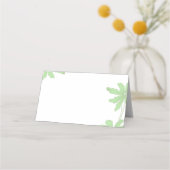 Light Green Daisies Wedding Charity Favor (Achterkant)