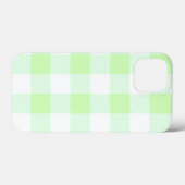 Light Green Gingham Check Patroon Case-Mate iPhone Case (Achterkant (horizontaal))