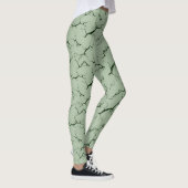 light green leggings with tie-dye design (Droite)