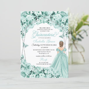 Light Green Princess Dress Quinceanera Kaart