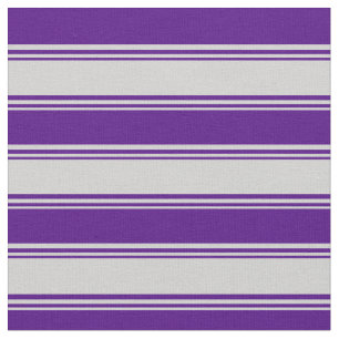 Light Grey and Indigo Lines Pattern Stof