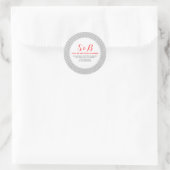 Light Grey Chevron Pattern Texture 3b Ronde Sticker (Tas)