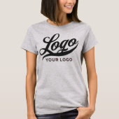 Light Grey Company Logo Swag Business Women T-Shir T-shirt (Voorkant)