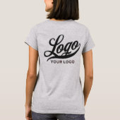 Light Grey Company Logo Swag Business Women T-Shir T-shirt (Achterkant)