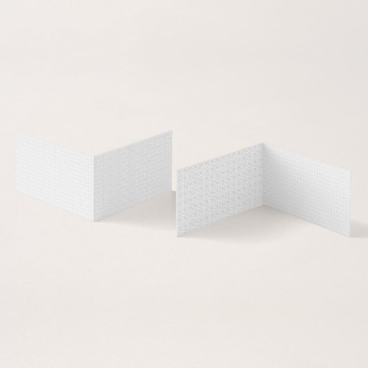 Light Grey Geometric Tile Pattern Visitekaartjes (Binnen en buitenkant)