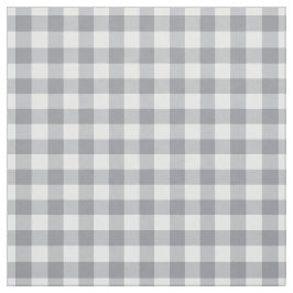 Light Grey Gingham Stof