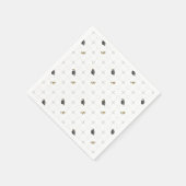 Light Grey Graduation Caps and Diploma Pattern Servet (Hoek)