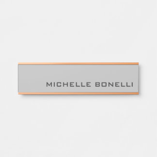 Light Grey Minimalist Plain Modern Deurbordje