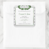 Light Grey Product Labels Green White Roses Jewels (Tas)