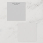 Light Grey Professional Modern Plain Minimalist Notitiekaartje (Voorkant / Achterkant)