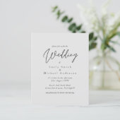 Light Grey Script Typography Budget Weddenschap (Staand voorkant)