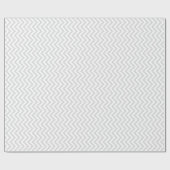 Light Grey White Chevron Zig-Zag Pattern Cadeaupapier (Vlak)