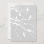 Light Grey Winter Background Weddings Personated Kaart (Achterkant)