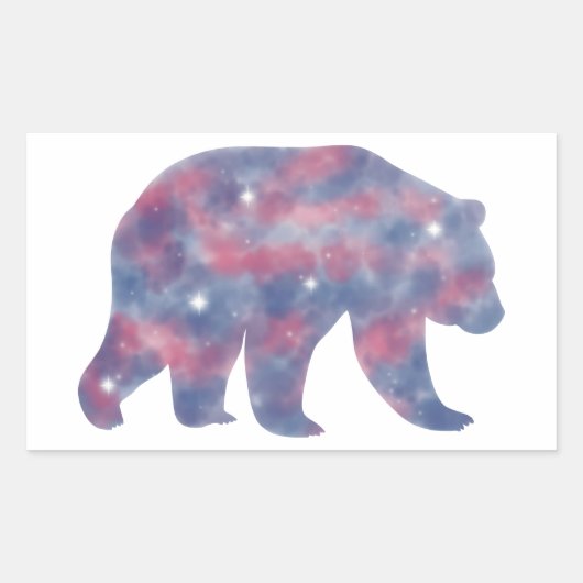 Light Grizzly Beer Starscape Sticker (Voorkant)