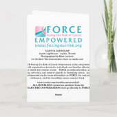 LIGHT IN OUR HOUSE greeting card Kaart (Achterkant)