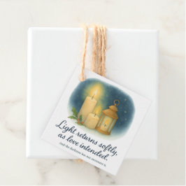 Light in the Quiet Season – Christmas Gift Tag Bedankjes Labels
