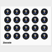 Light It Up Blue Autism Awareness Autistic Puzzle Ronde Sticker (Vel)