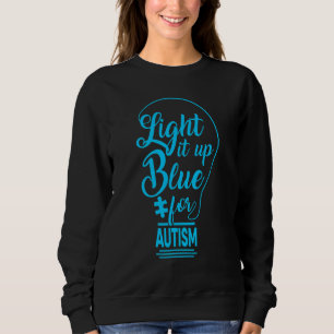 Light It Up Blue Autism Awareness Puzzle Piece Ri Trui