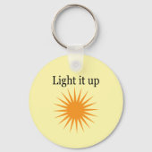Light it up, yellow sleutelhanger (Voorkant)