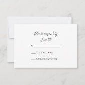 Light Lavender Crystals Wedding RSVP Reply Kaart (Achterkant)